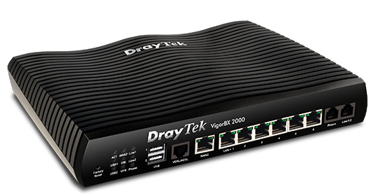 front view of DrayTek VigorBX 2000